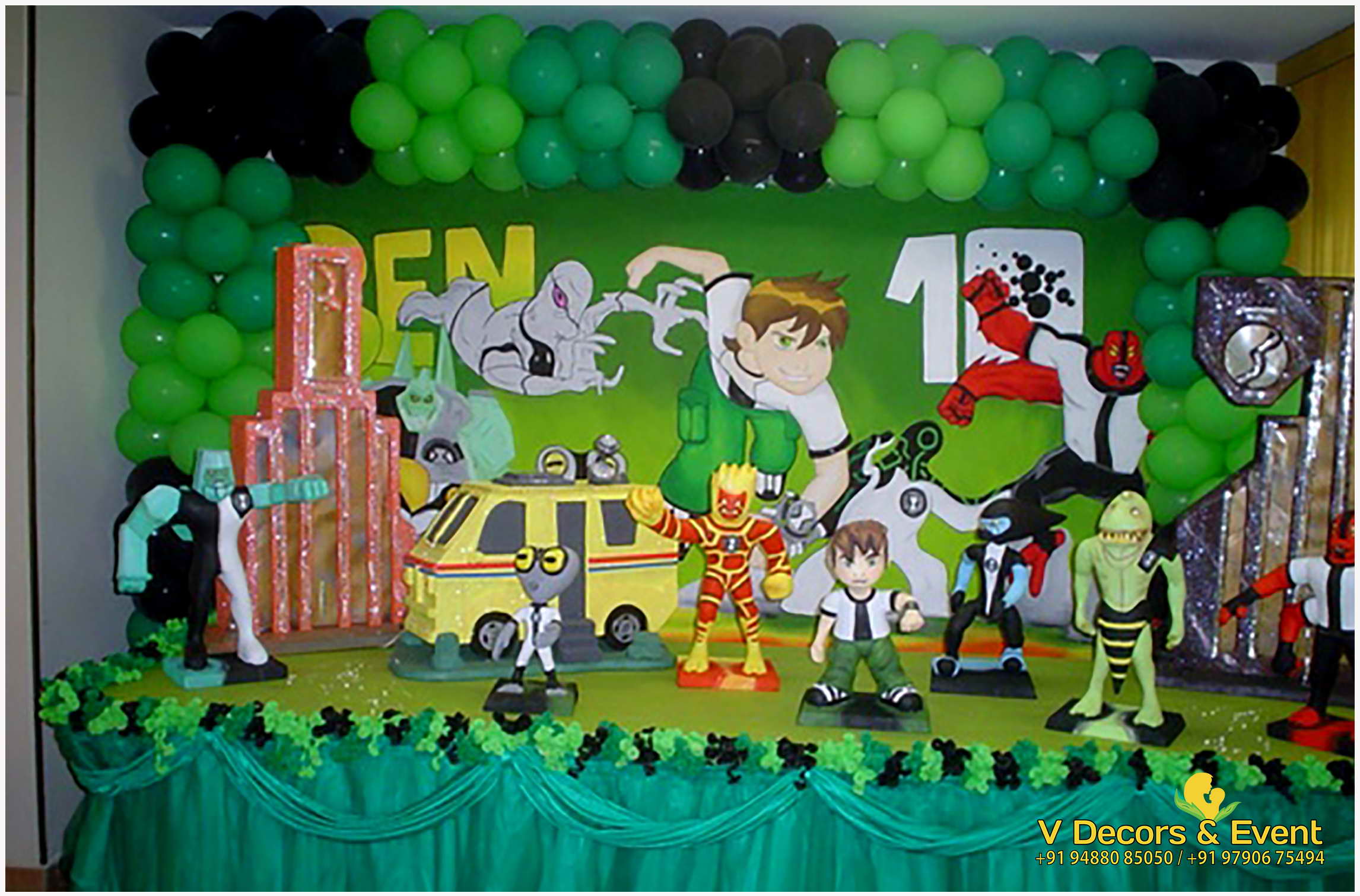 BEN 10 Themed Birthday Decorations